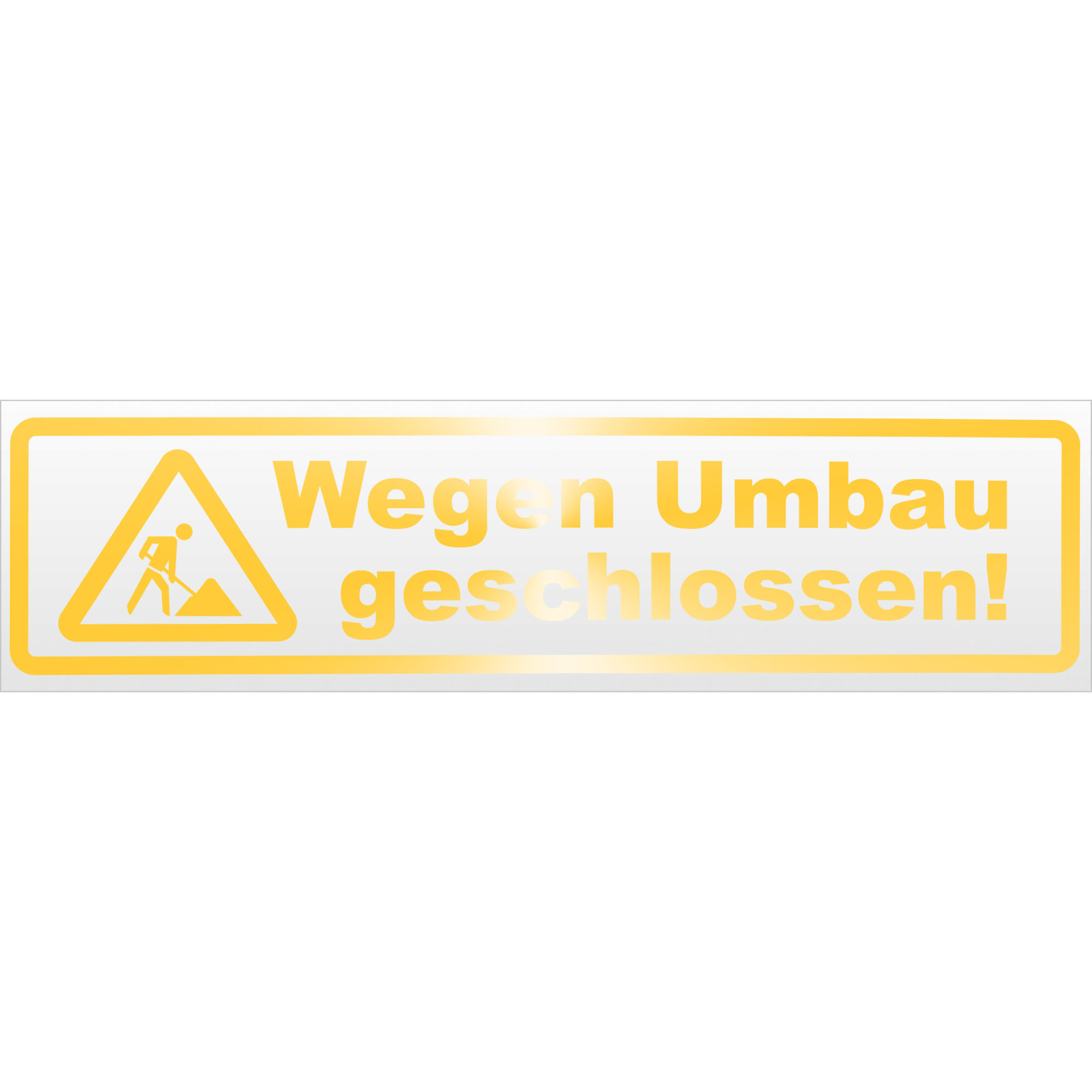 Wegen Umbau geschlossen Magnetschild Schild magnetisch - Picture 21 of 25