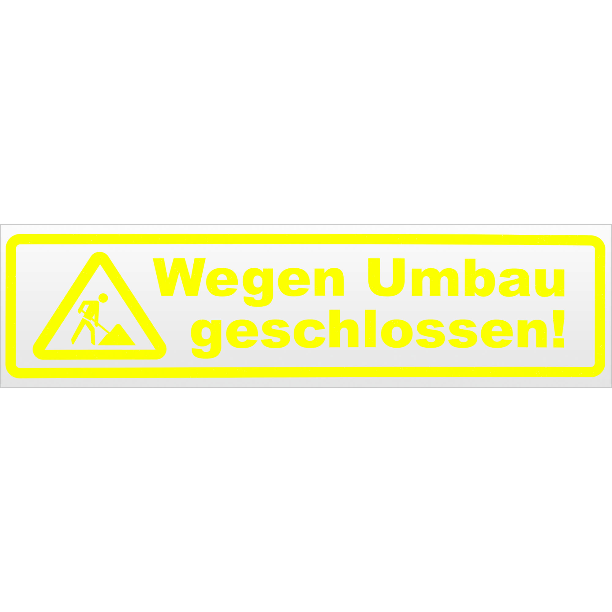 Wegen Umbau geschlossen Magnetschild Schild magnetisch - Picture 16 of 25