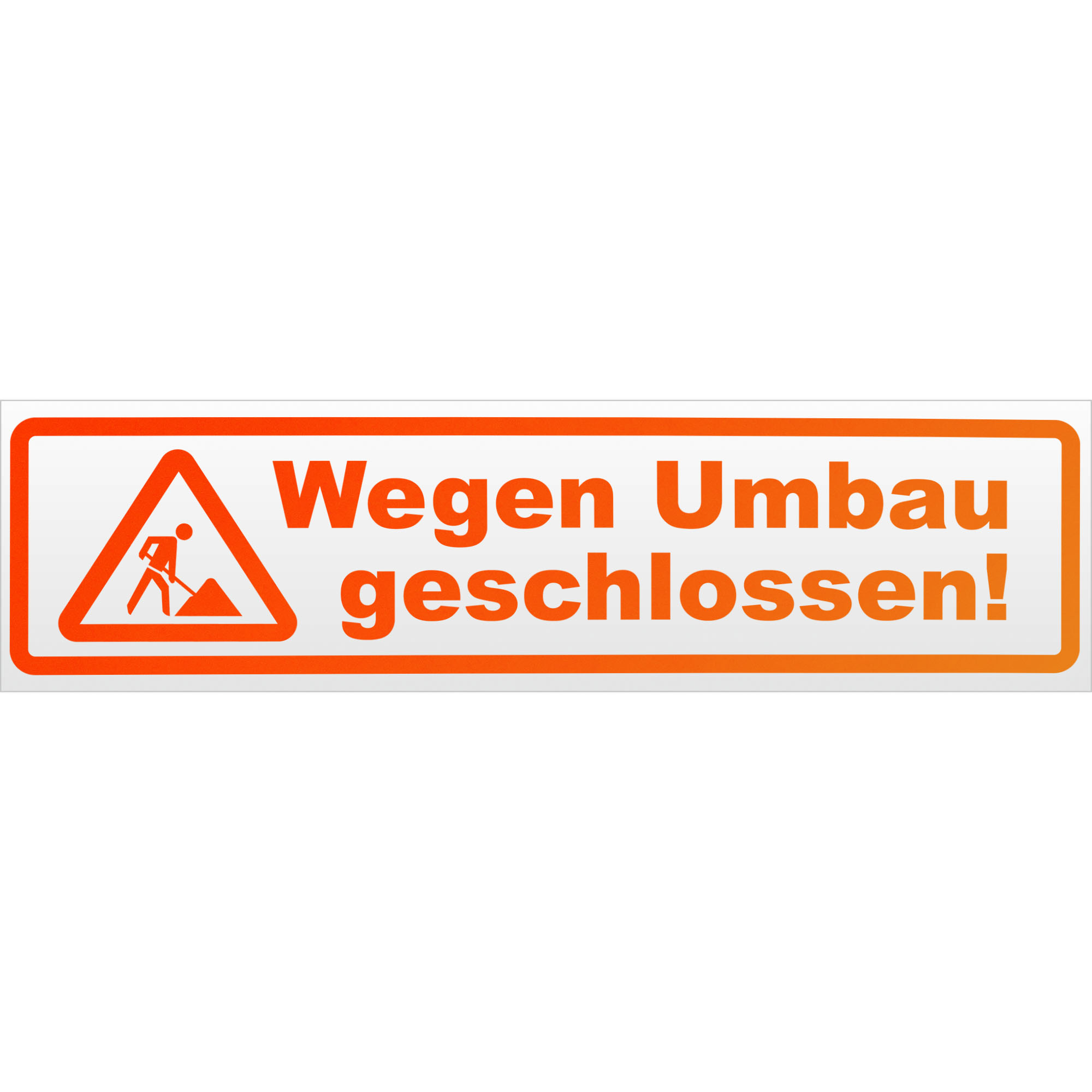 Wegen Umbau geschlossen Magnetschild Schild magnetisch - Picture 17 of 25
