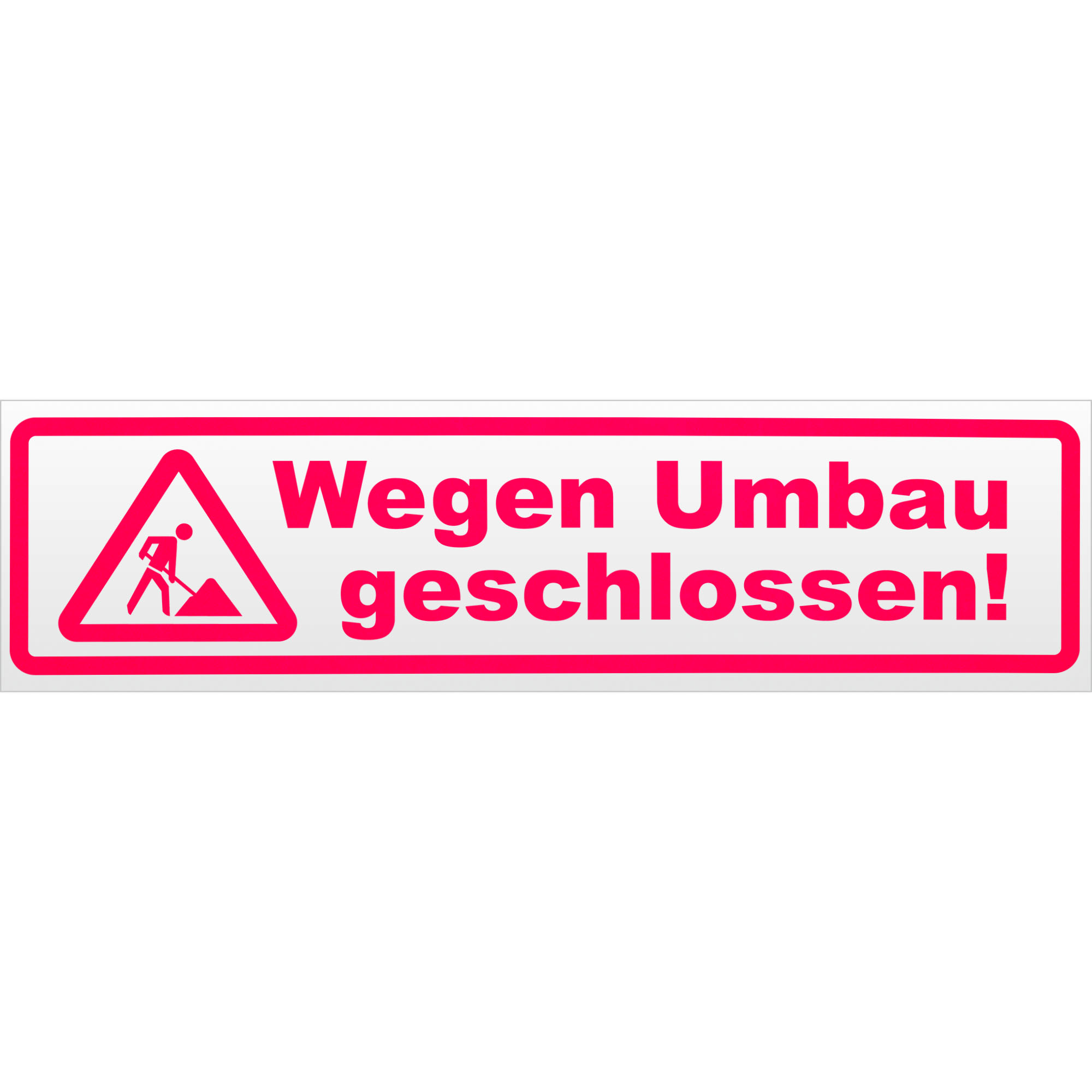 Wegen Umbau geschlossen Magnetschild Schild magnetisch - Picture 18 of 25