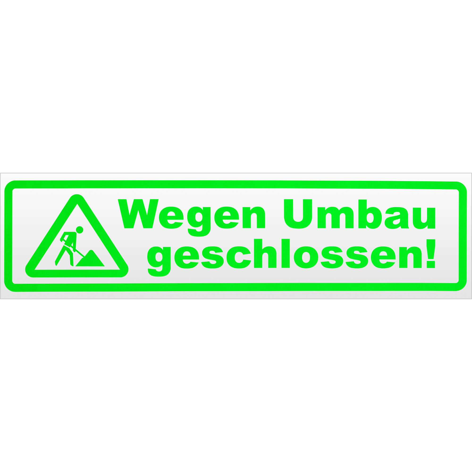 Wegen Umbau geschlossen Magnetschild Schild magnetisch - Picture 19 of 25