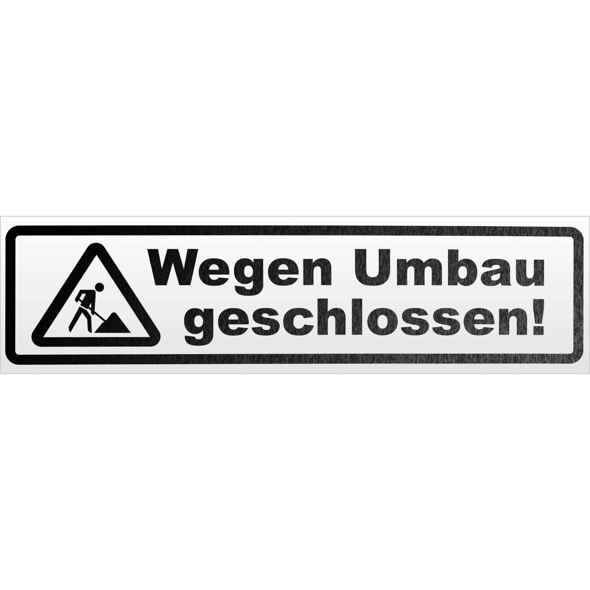 Wegen Umbau geschlossen Magnetschild Schild magnetisch - Picture 25 of 25