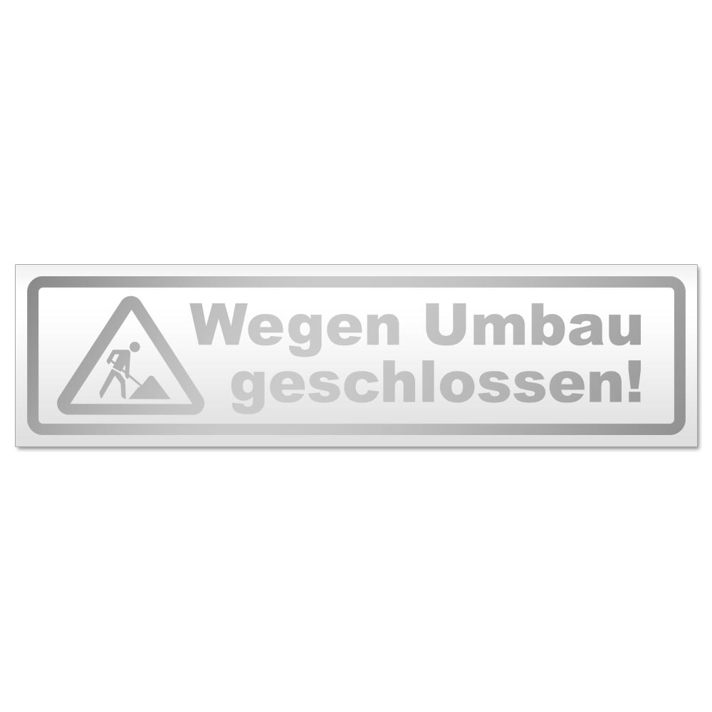 Wegen Umbau geschlossen Magnetschild Schild magnetisch - Picture 11 of 25