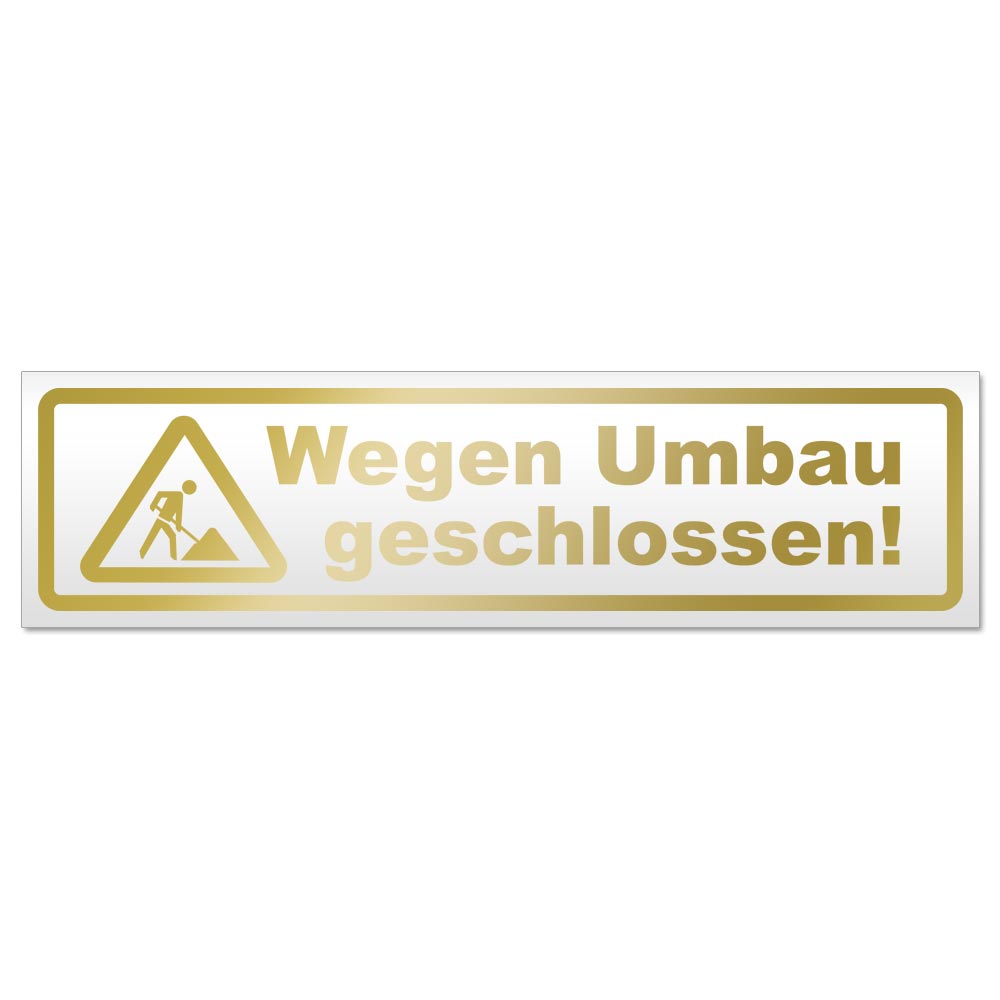 Wegen Umbau geschlossen Magnetschild Schild magnetisch - Picture 12 of 25
