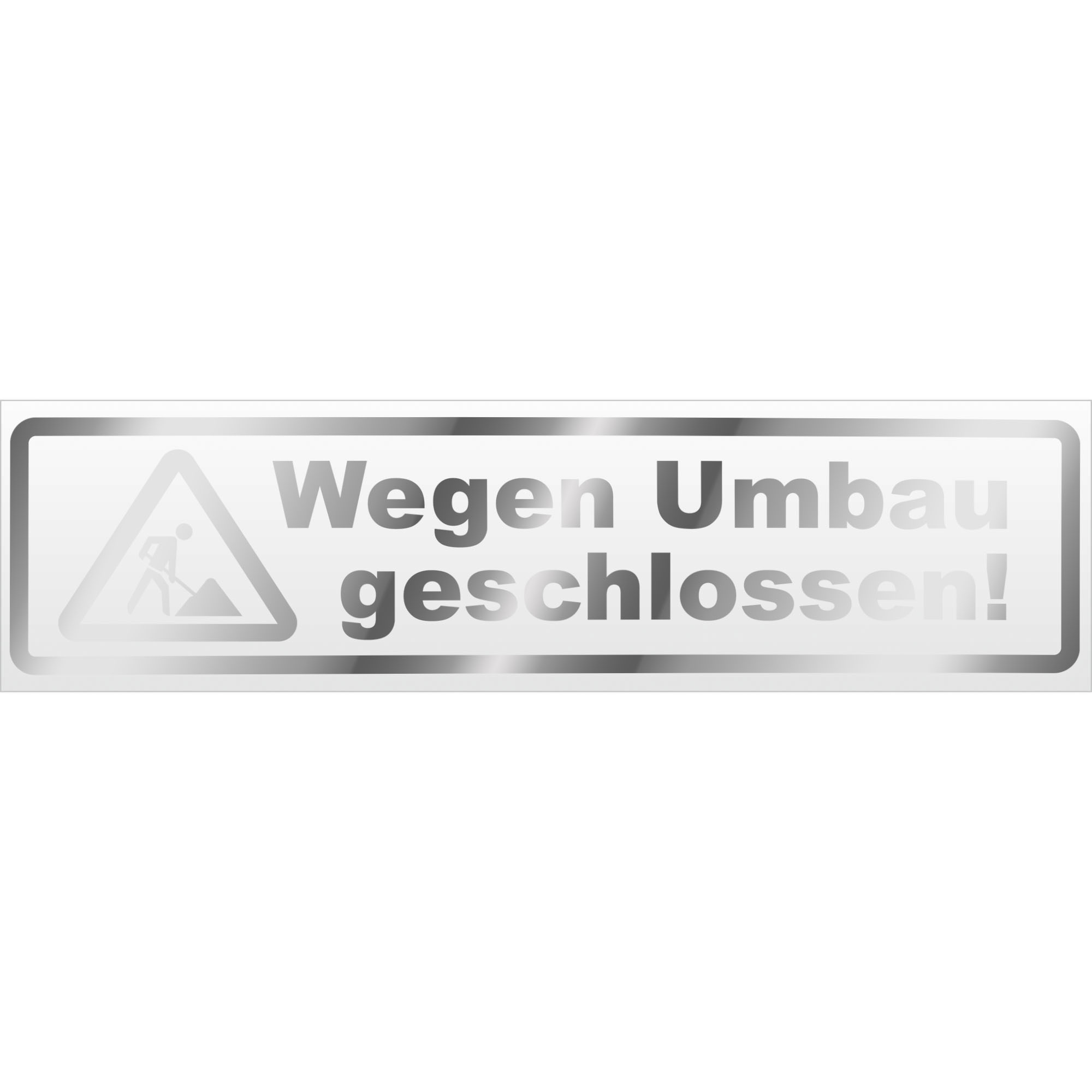 Wegen Umbau geschlossen Magnetschild Schild magnetisch - Picture 20 of 25