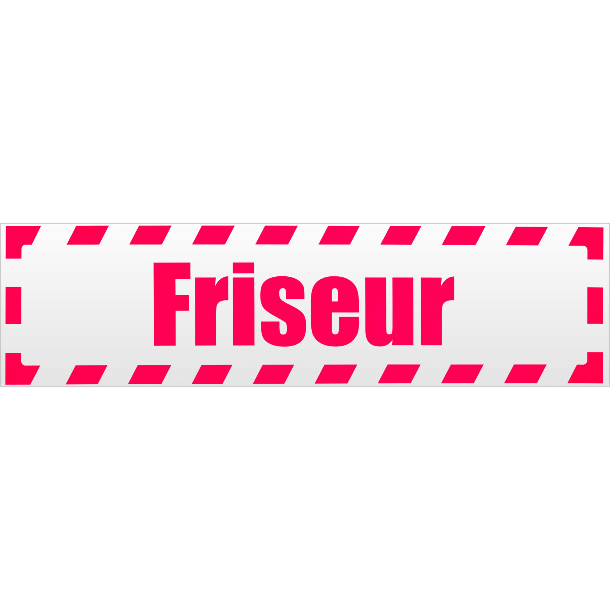 Friseur gestreift Magnetschild Schild magnetisch - Picture 18 of 25