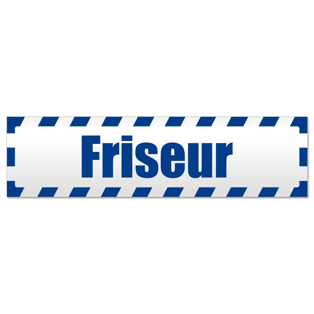 Friseur gestreift Magnetschild Schild magnetisch - Picture 10 of 25