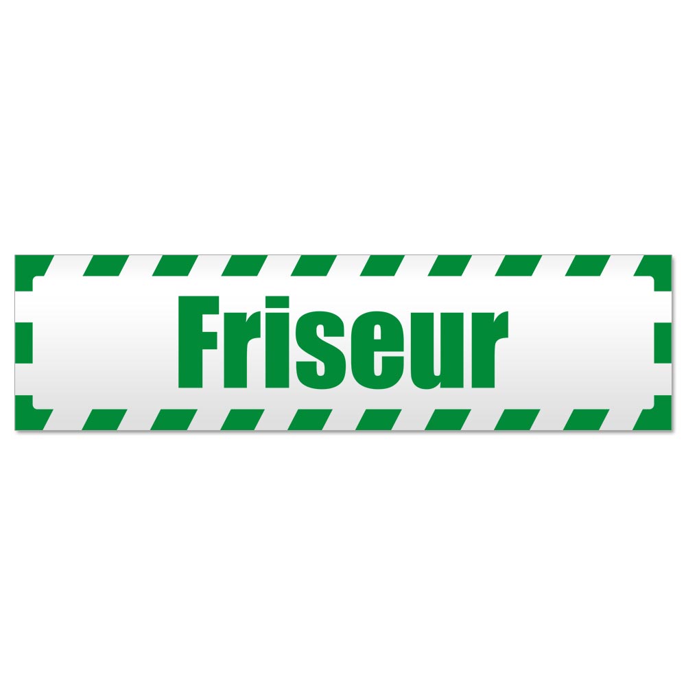 Friseur gestreift Magnetschild Schild magnetisch - Picture 15 of 25