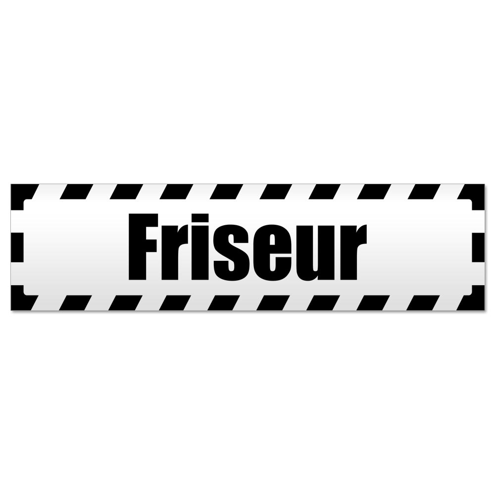 Friseur gestreift Magnetschild Schild magnetisch - Picture 9 of 25