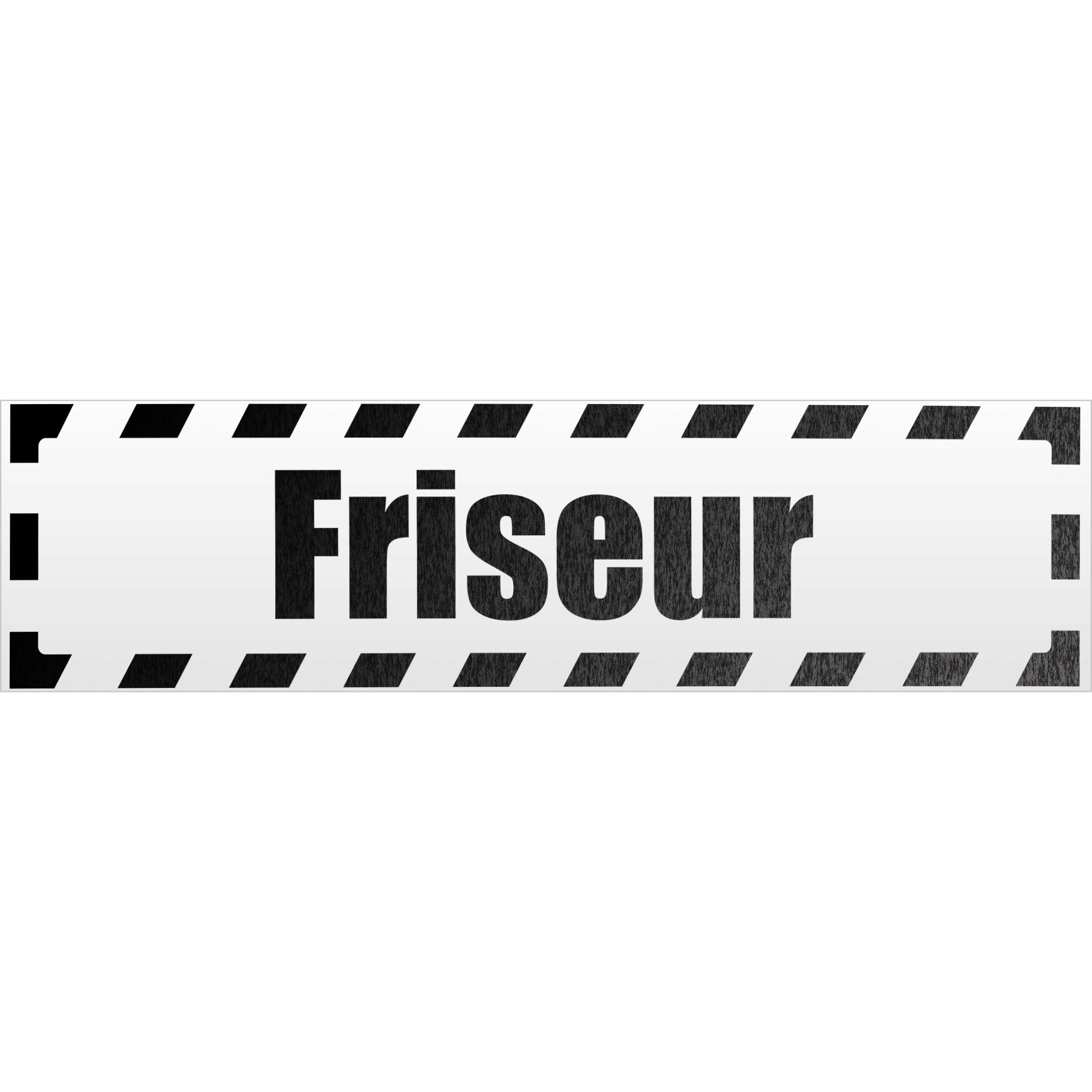 Friseur gestreift Magnetschild Schild magnetisch - Picture 25 of 25