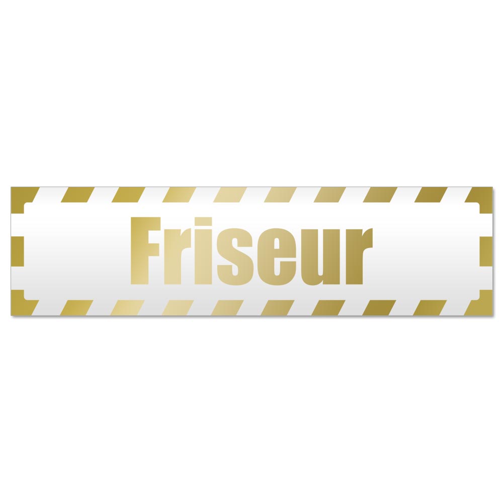 Friseur gestreift Magnetschild Schild magnetisch - Picture 12 of 25
