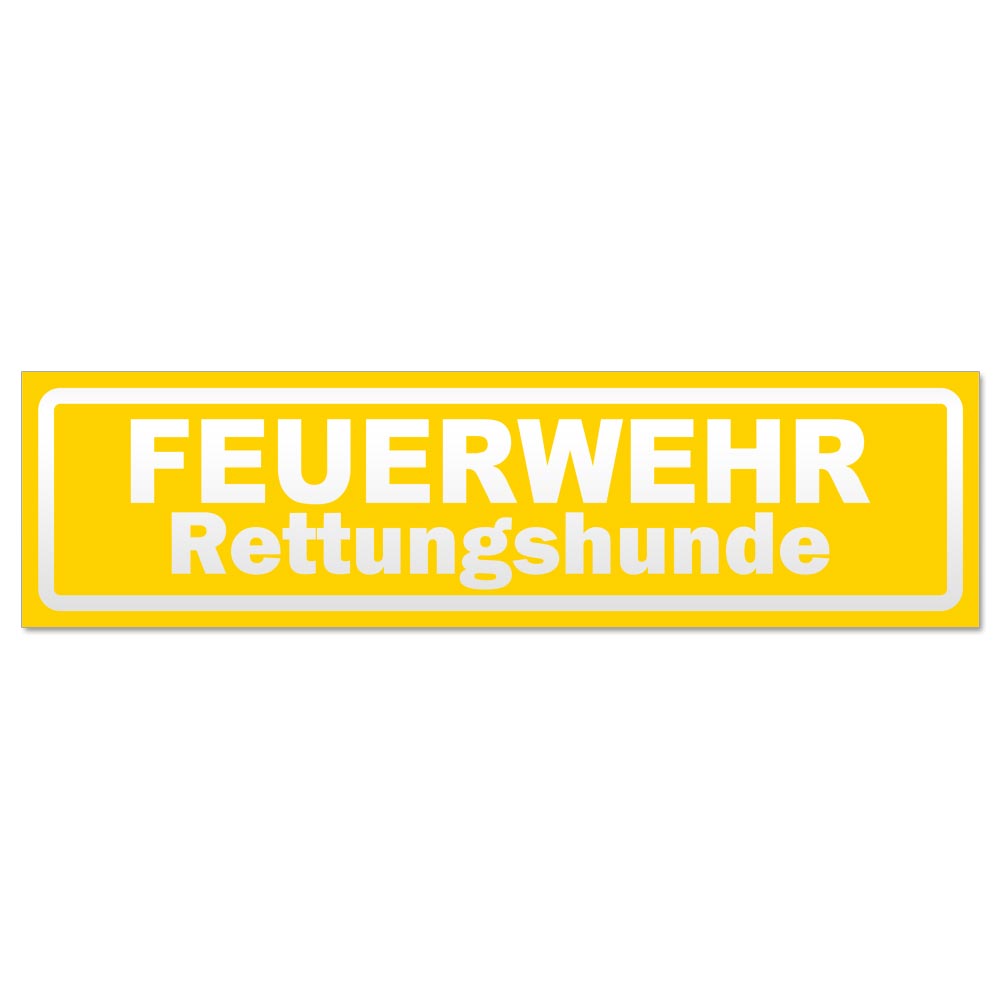 Feuerwehr Rettungshunde invertiert Magnetschild Schild magnetisch - Picture 8 of 25