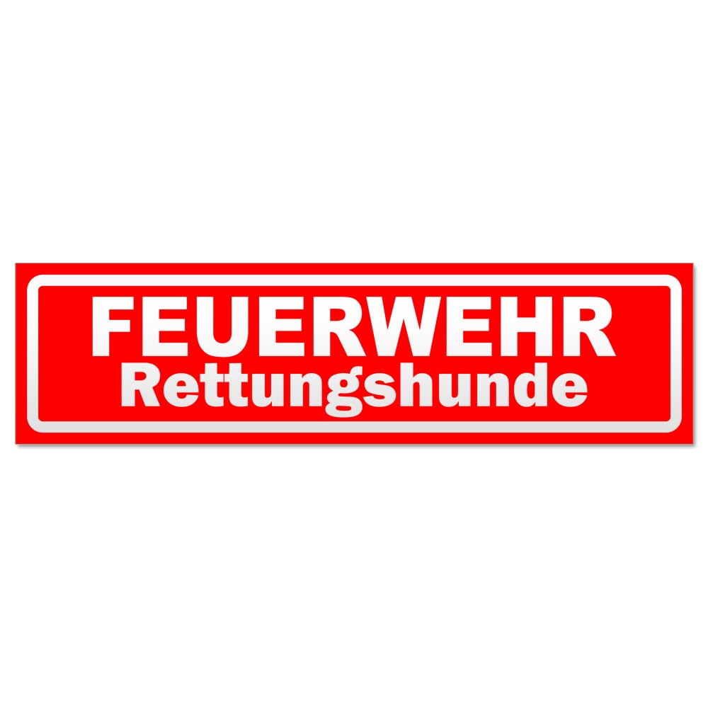 Feuerwehr Rettungshunde invertiert Magnetschild Schild magnetisch - Picture 20 of 25