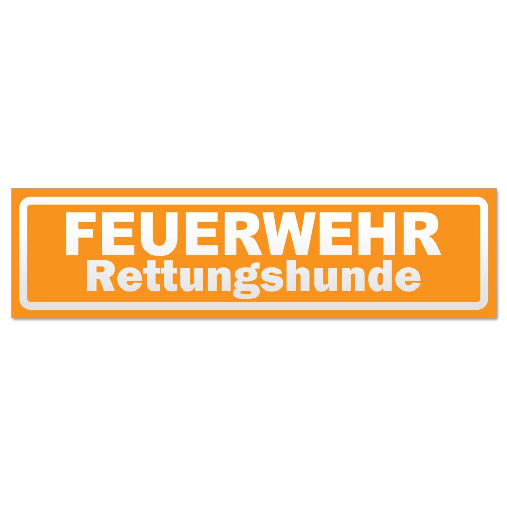 Feuerwehr Rettungshunde invertiert Magnetschild Schild magnetisch - Picture 18 of 25