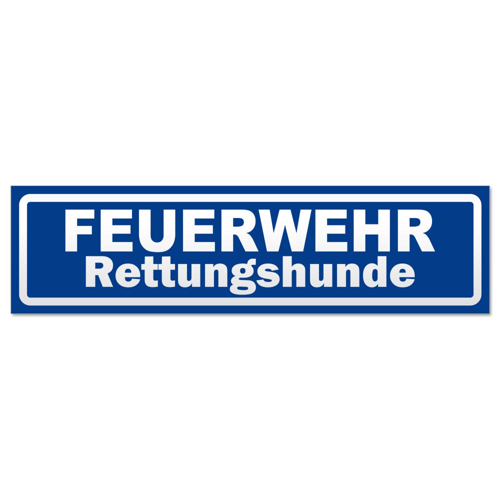 Feuerwehr Rettungshunde invertiert Magnetschild Schild magnetisch - Picture 25 of 25