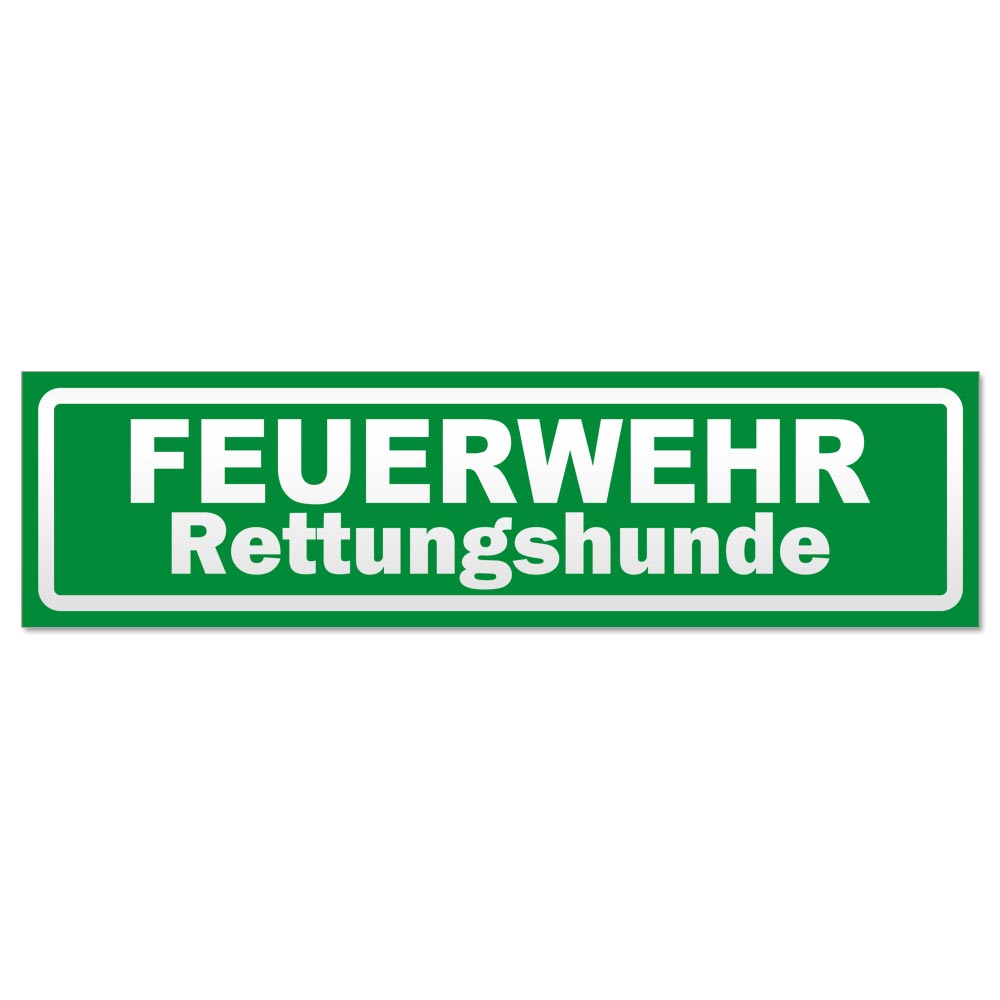 Feuerwehr Rettungshunde invertiert Magnetschild Schild magnetisch - Picture 11 of 25