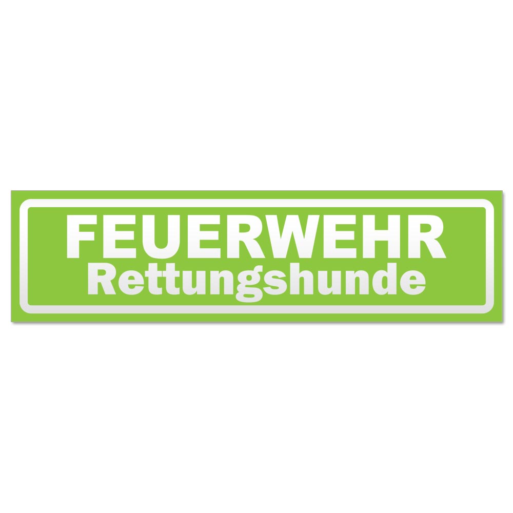 Feuerwehr Rettungshunde invertiert Magnetschild Schild magnetisch - Picture 13 of 25