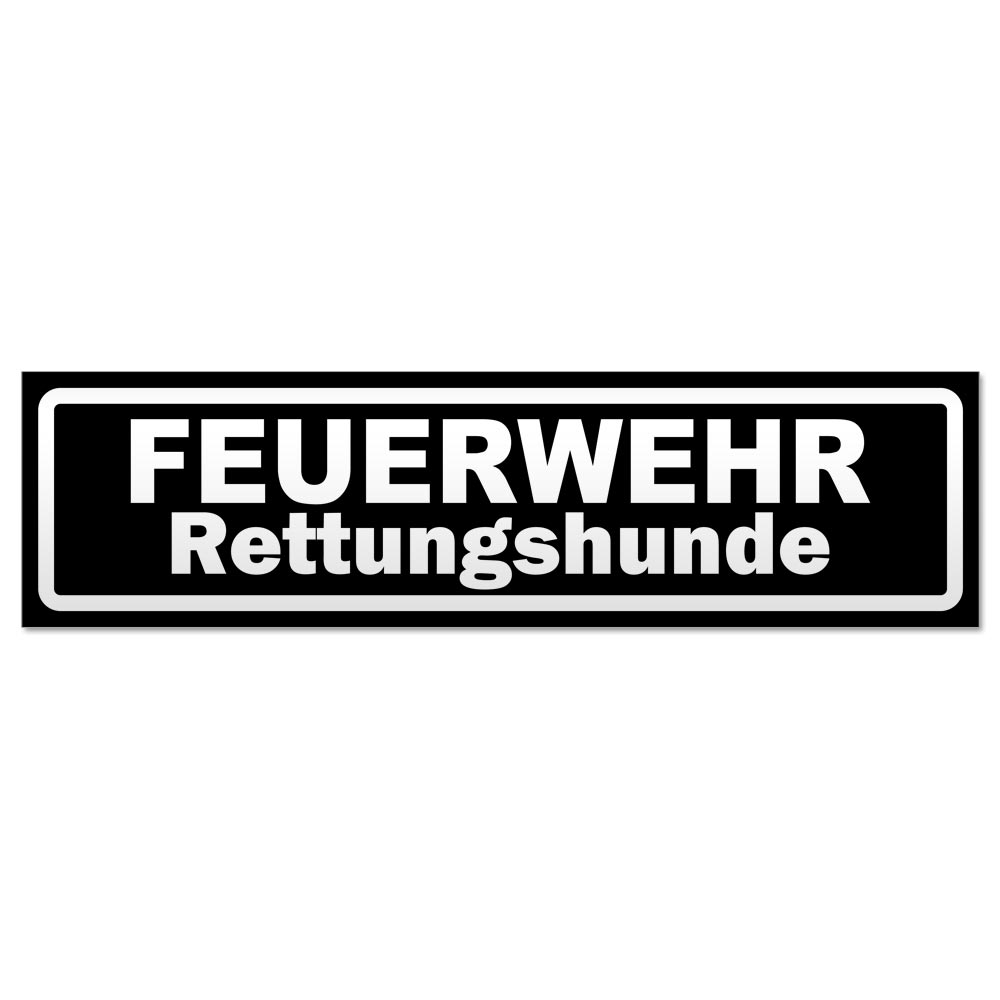 Feuerwehr Rettungshunde invertiert Magnetschild Schild magnetisch - Picture 22 of 25