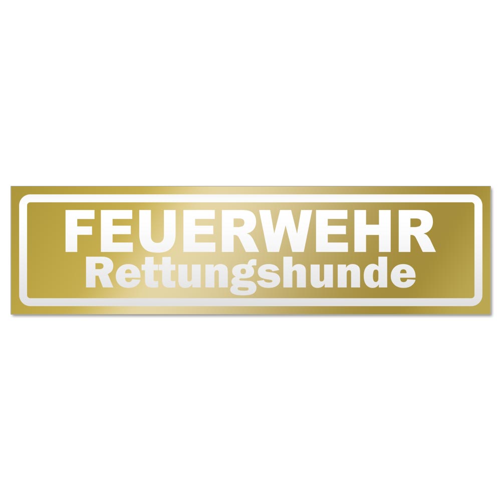 Feuerwehr Rettungshunde invertiert Magnetschild Schild magnetisch - Picture 10 of 25