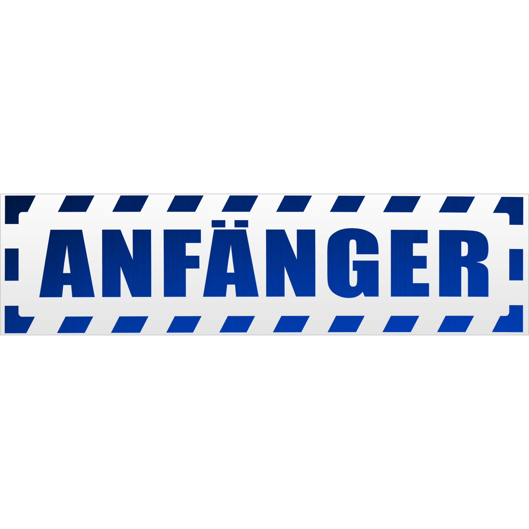 Anfänger gestreift Magnetschild Schild magnetisch - Picture 24 of 25
