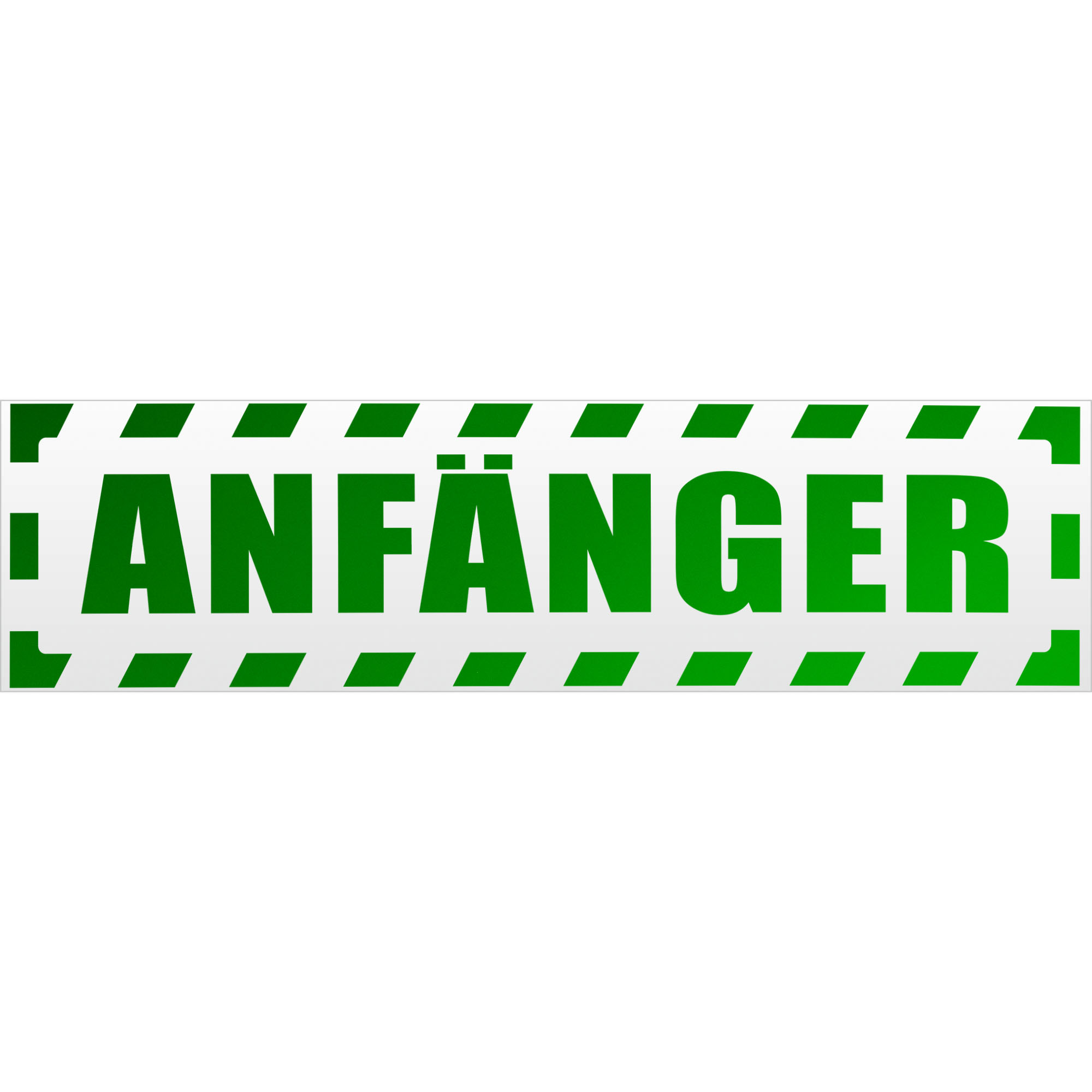 Anfänger gestreift Magnetschild Schild magnetisch - Picture 23 of 25
