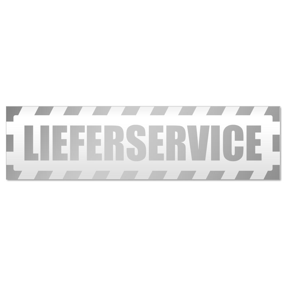 Lieferservice gestreift Magnetschild Schild magnetisch - Picture 11 of 25