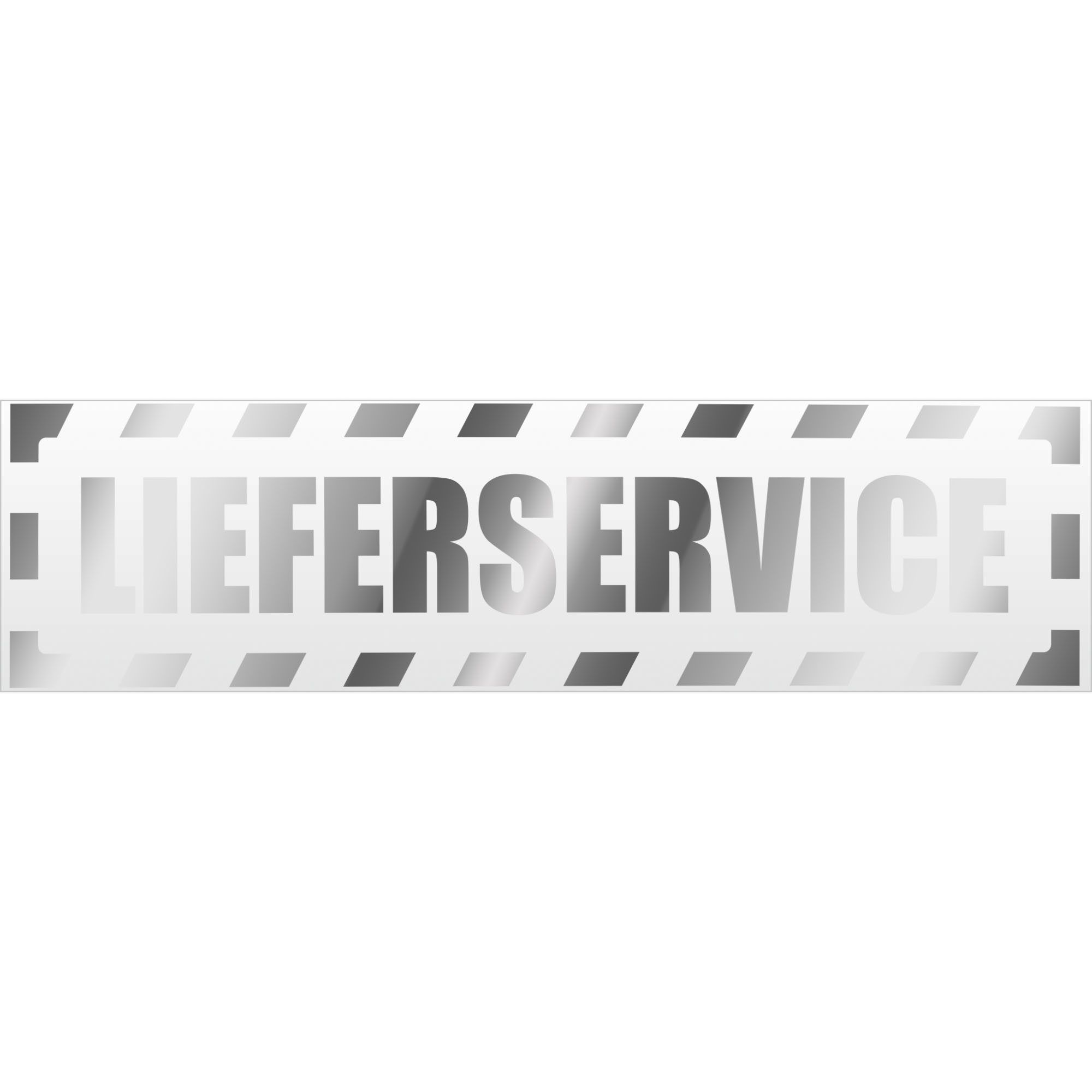 Lieferservice gestreift Magnetschild Schild magnetisch - Picture 20 of 25