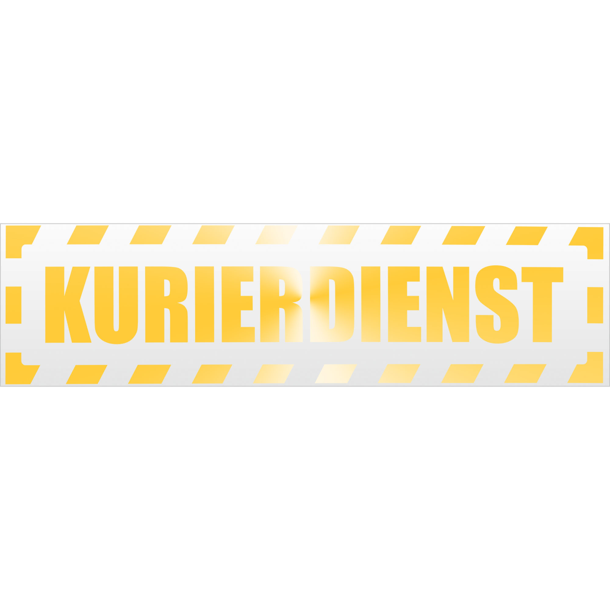 Kurierdienst gestreift Magnetschild Schild magnetisch - Picture 21 of 25