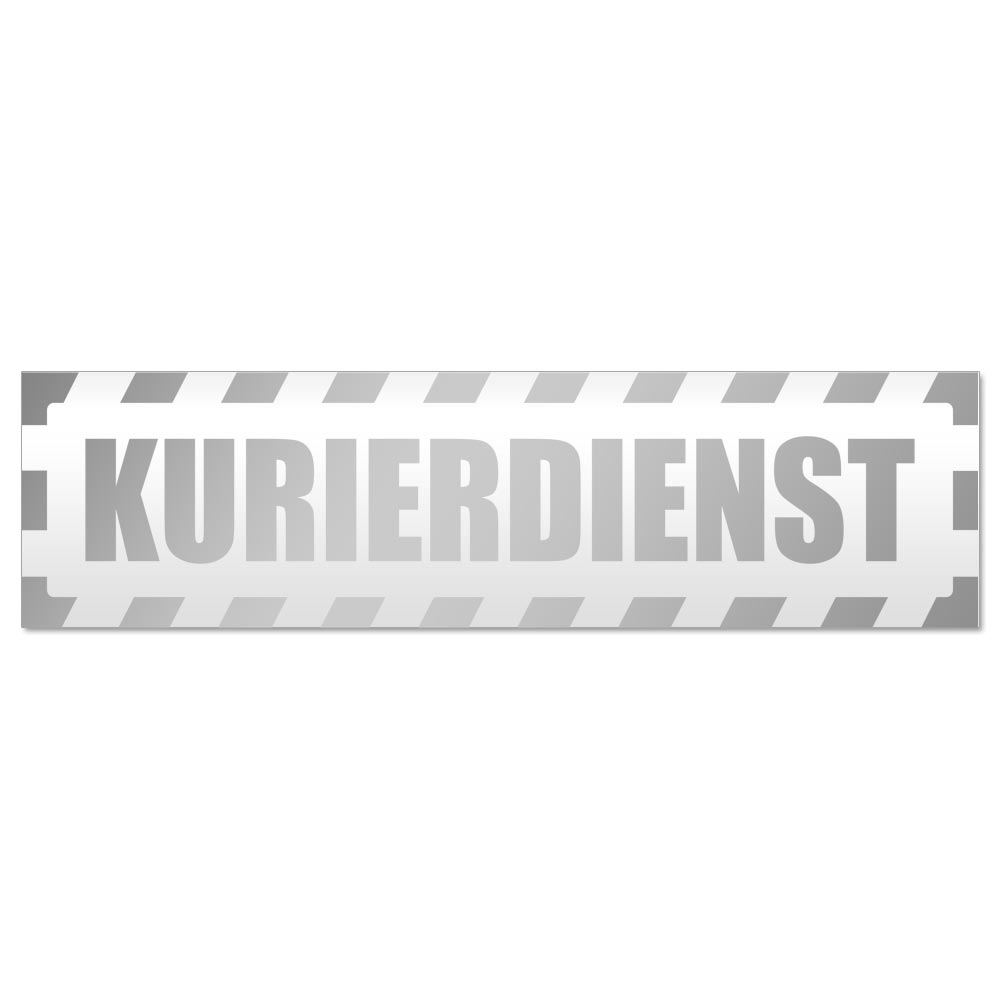 Kurierdienst gestreift Magnetschild Schild magnetisch - Picture 11 of 25