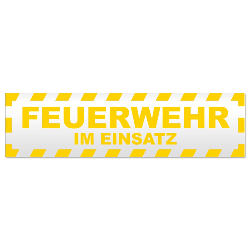 Feuerwehr im Einsatz gestreift Magnetschild Schild magnetisch - Picture 5 of 25