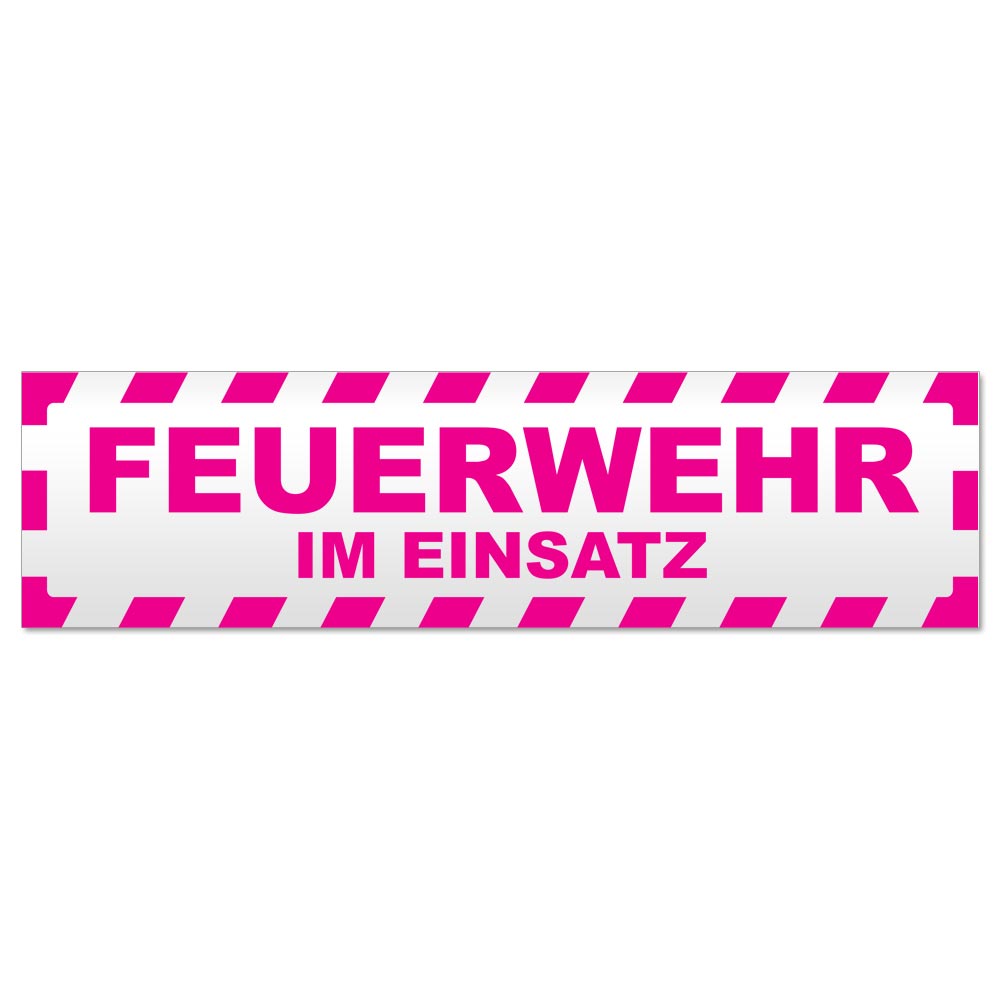 Feuerwehr im Einsatz gestreift Magnetschild Schild magnetisch - Picture 13 of 25