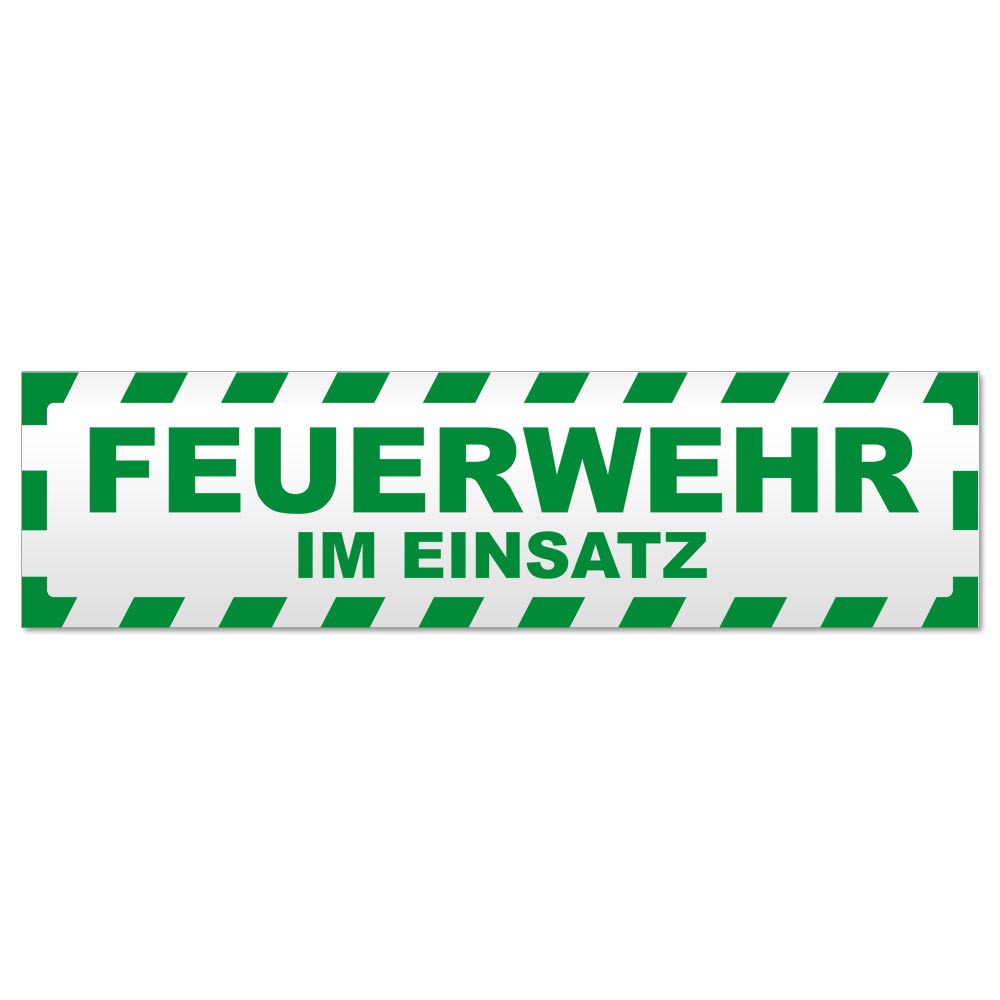 Feuerwehr im Einsatz gestreift Magnetschild Schild magnetisch - Picture 15 of 25