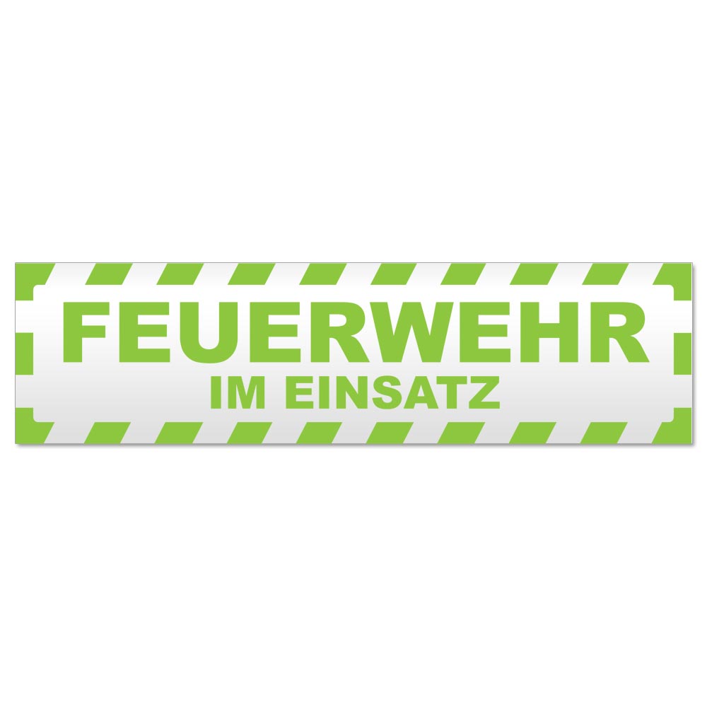 Feuerwehr im Einsatz gestreift Magnetschild Schild magnetisch - Picture 8 of 25