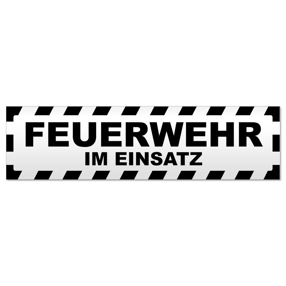 Feuerwehr im Einsatz gestreift Magnetschild Schild magnetisch - Picture 9 of 25