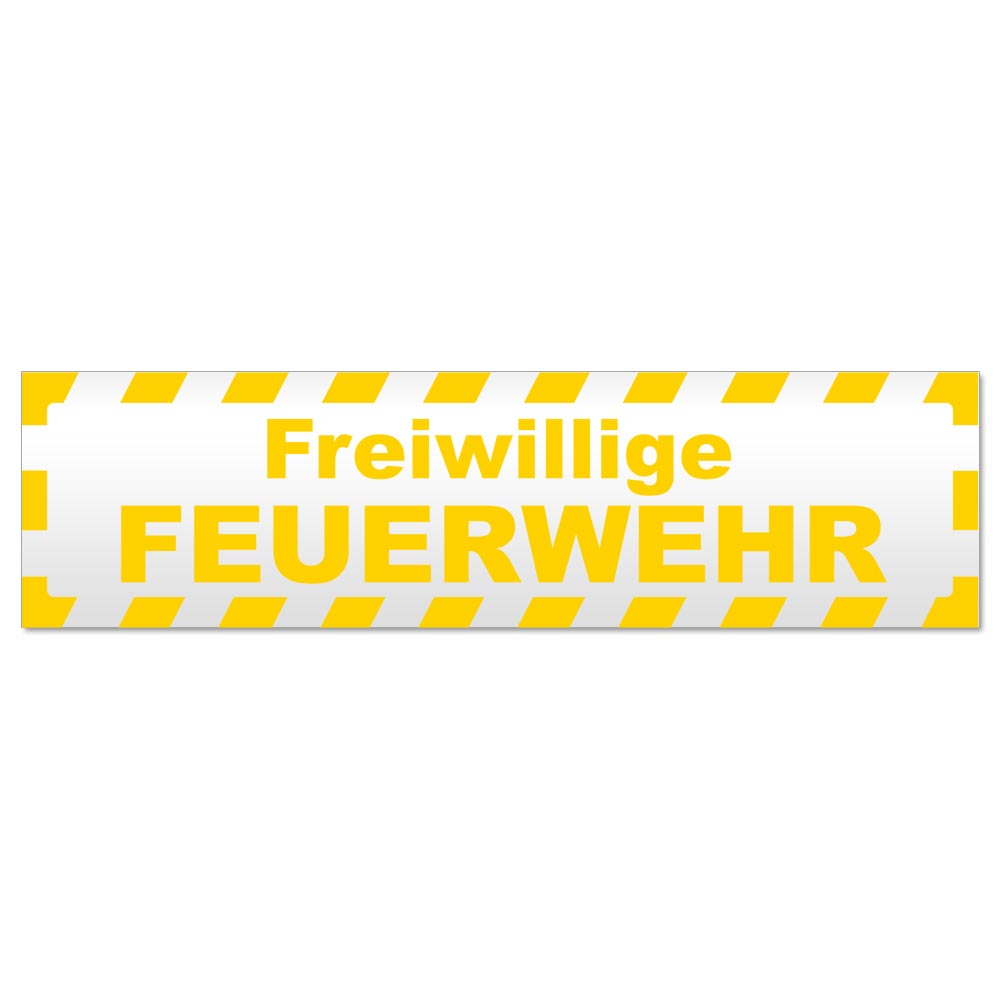 Freiwillige Feuerwehr gestreift Magnetschild Schild magnetisch - Picture 5 of 25