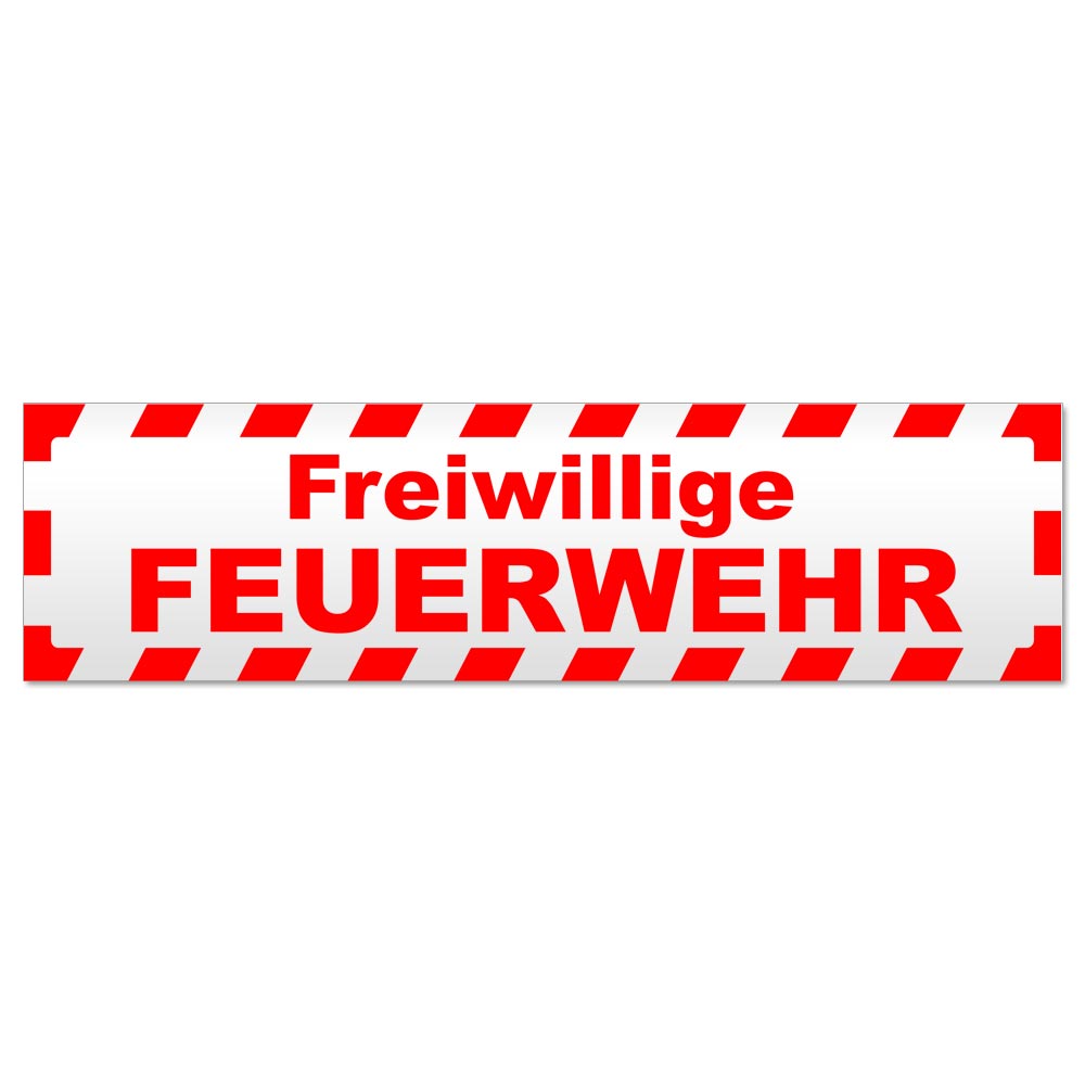 Freiwillige Feuerwehr gestreift Magnetschild Schild magnetisch - Picture 7 of 25