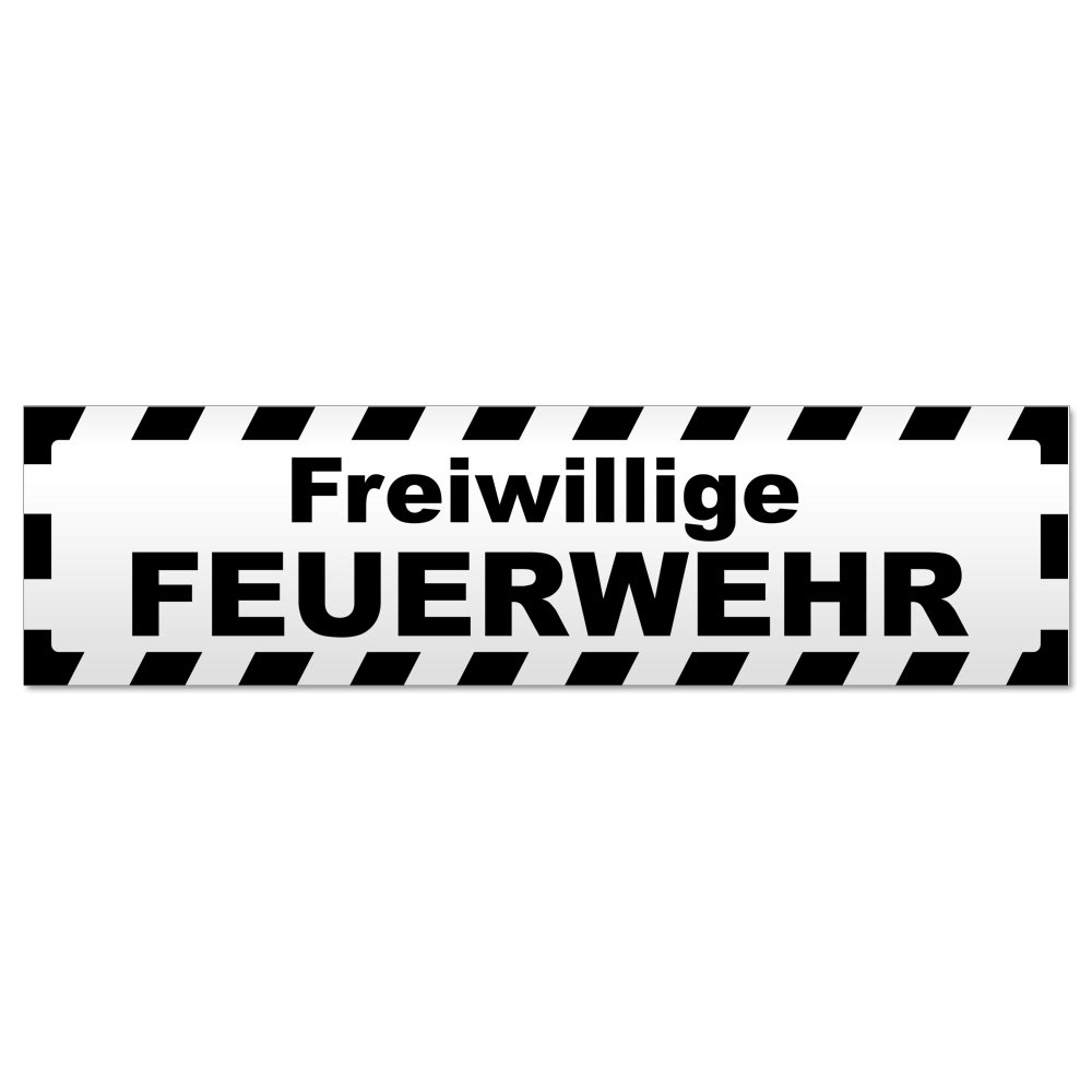 Freiwillige Feuerwehr gestreift Magnetschild Schild magnetisch - Picture 9 of 25