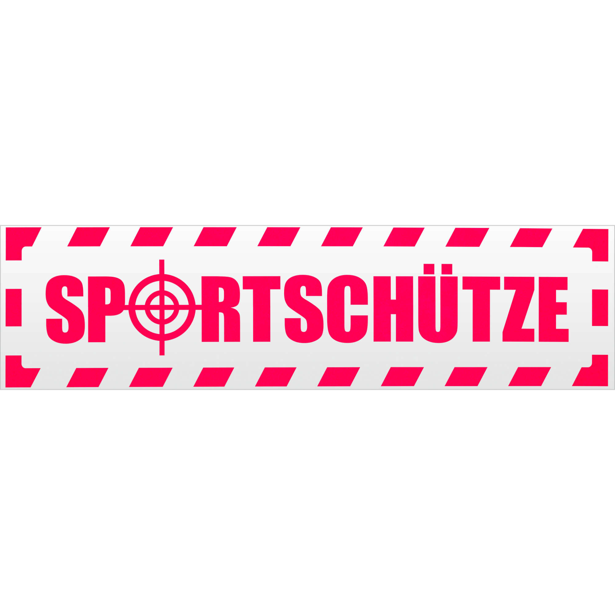 Sportschütze gestreift Magnetschild Schild magnetisch - Picture 18 of 25