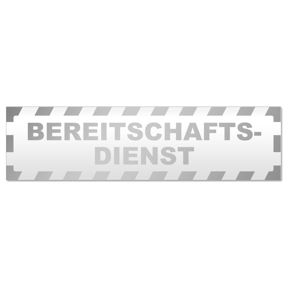 Bereitschaftsdienst gestreift Magnetschild Schild magnetisch - Picture 11 of 25