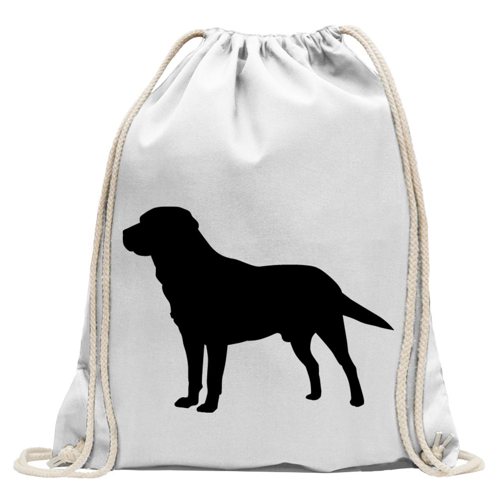 Rucksack GYM Bag Turnbeutel Leinentasche Labrador Dogs Hunde Rasse Haustier 