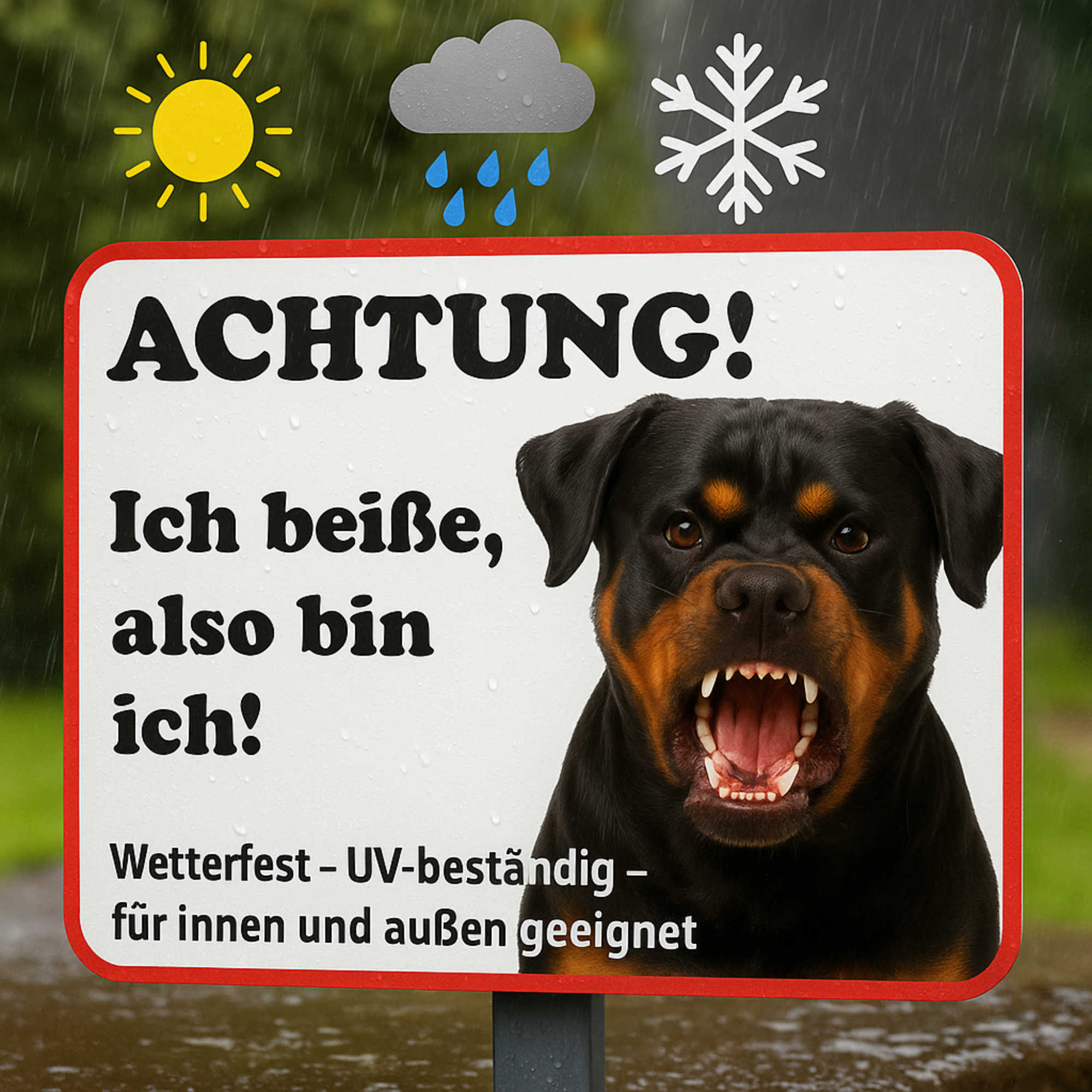 Schild Kangal Hund - Alu Schild 0,5mm wetterfest, lustiges Geschenk Spruch - Picture 13 of 120