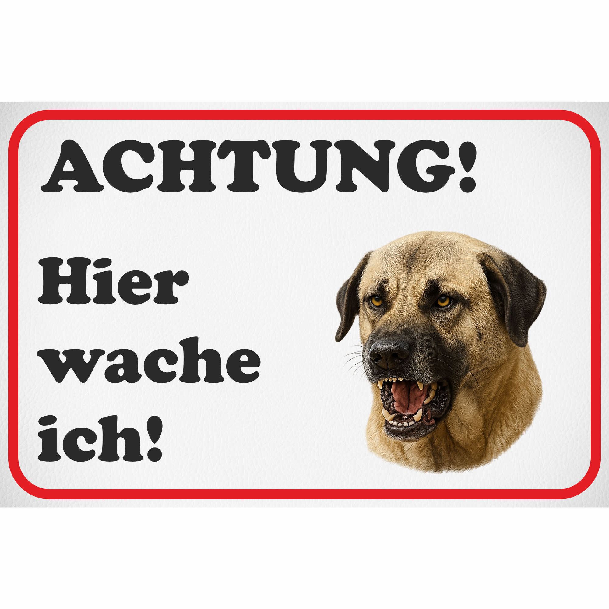 Schild Kangal Hund - Alu Schild 0,5mm wetterfest, lustiges Geschenk Spruch - Picture 97 of 120