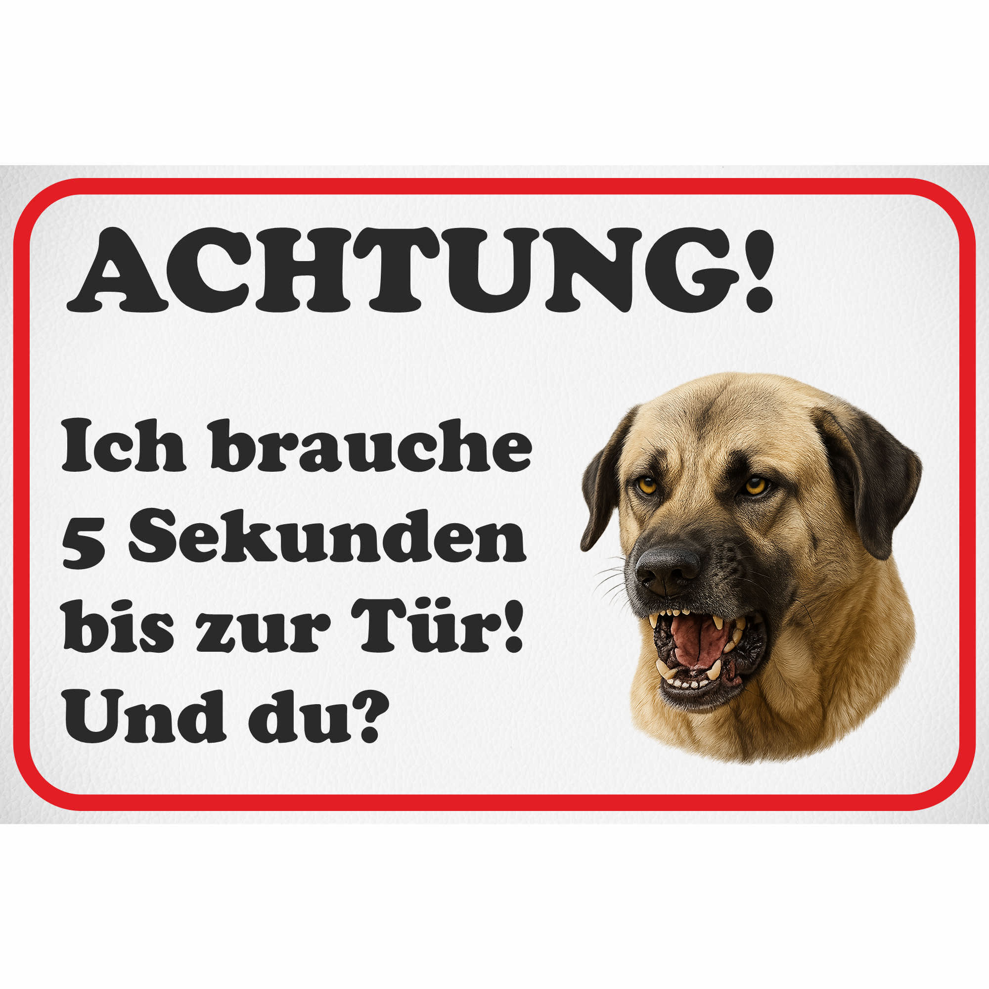Schild Kangal Hund - Alu Schild 0,5mm wetterfest, lustiges Geschenk Spruch - Picture 105 of 120