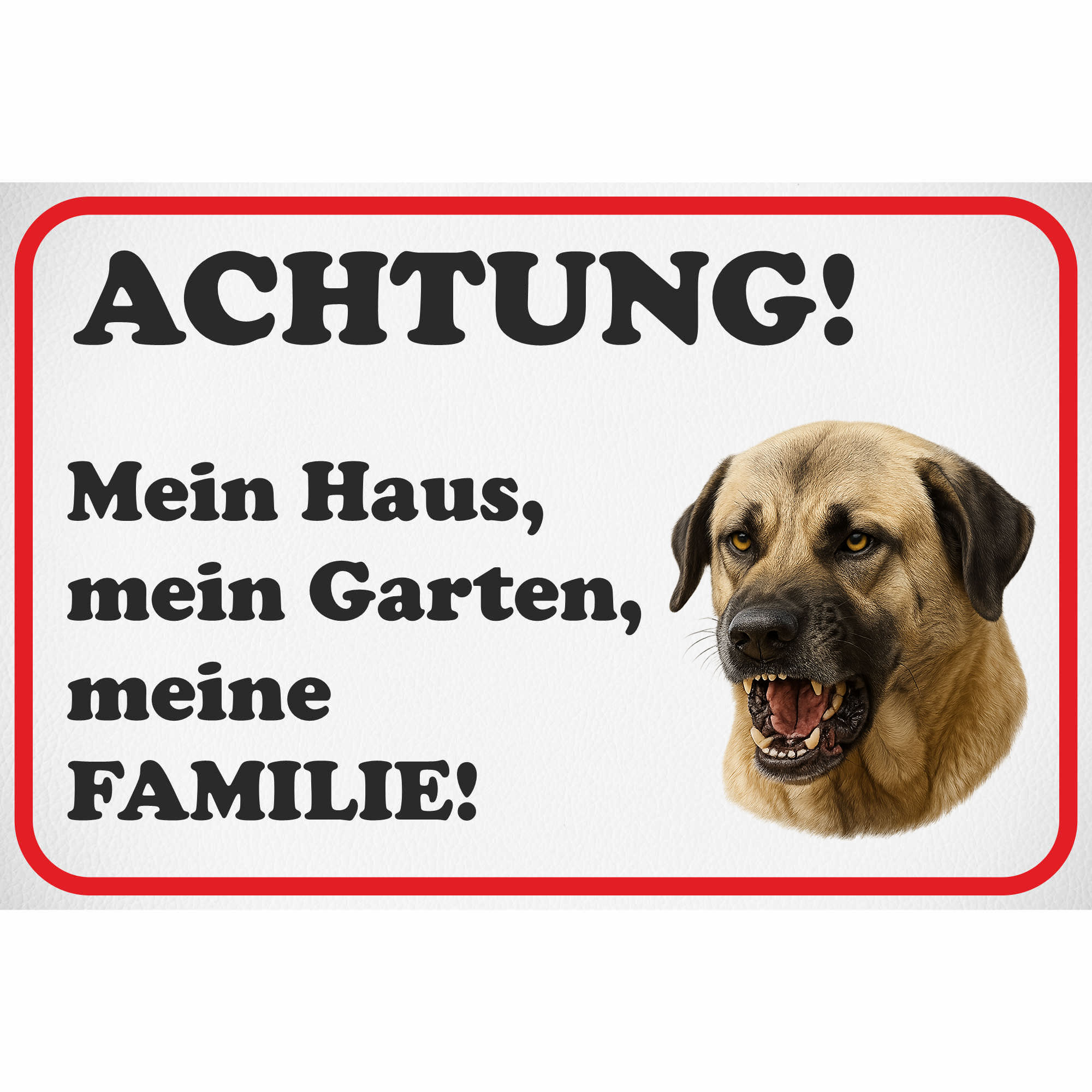Schild Kangal Hund - Alu Schild 0,5mm wetterfest, lustiges Geschenk Spruch - Picture 113 of 120