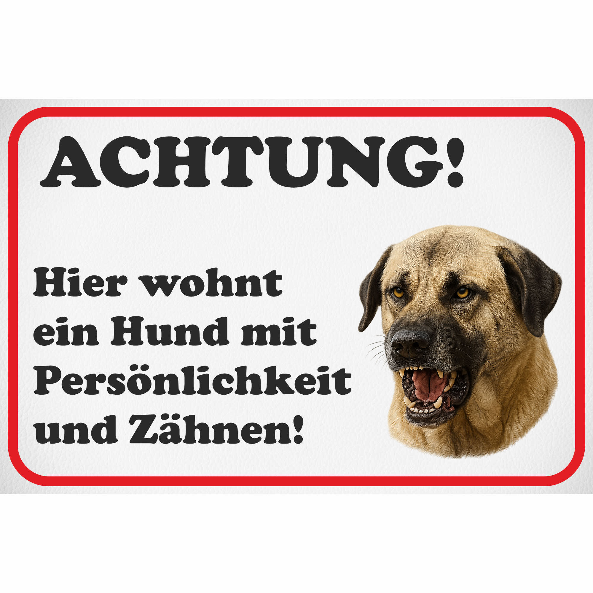 Schild Kangal Hund - Alu Schild 0,5mm wetterfest, lustiges Geschenk Spruch - Picture 25 of 120