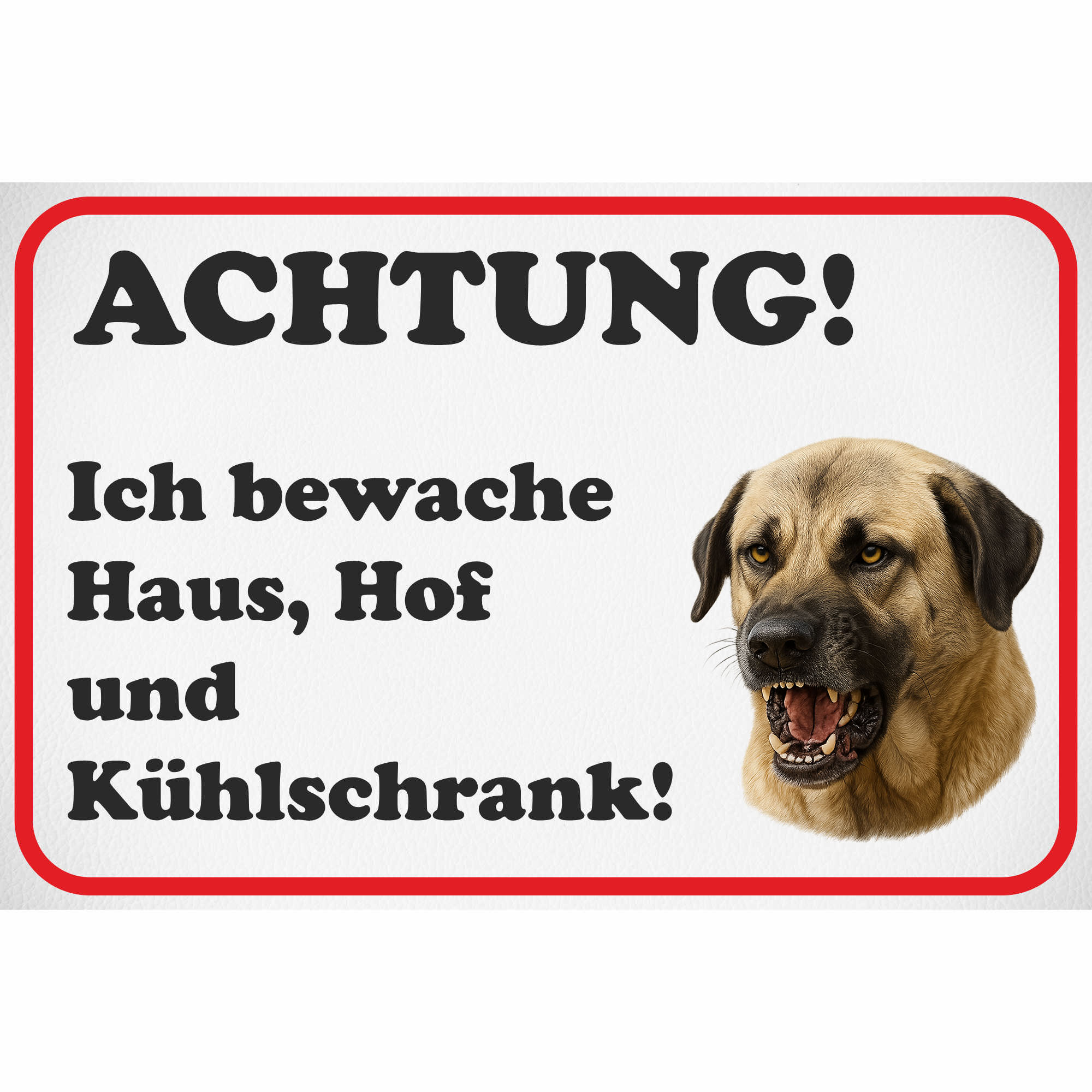 Schild Kangal Hund - Alu Schild 0,5mm wetterfest, lustiges Geschenk Spruch - Picture 65 of 120