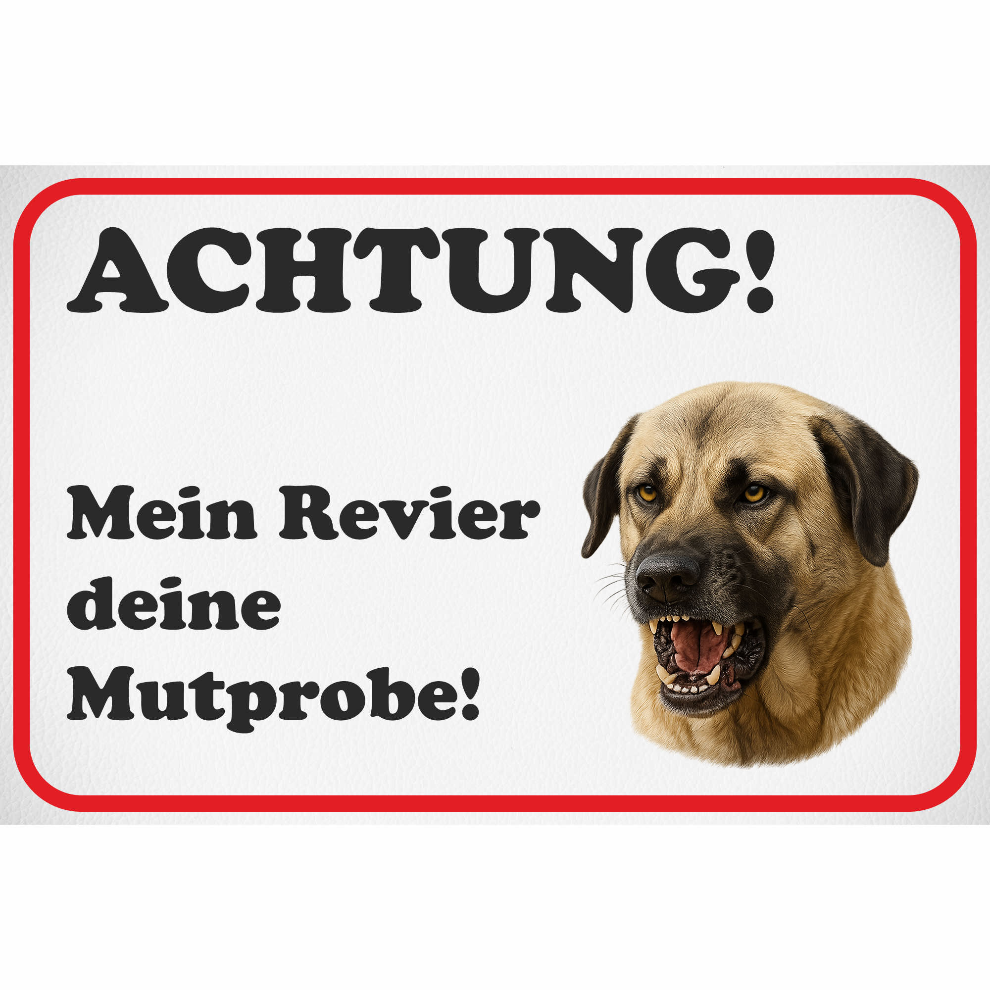 Schild Kangal Hund - Alu Schild 0,5mm wetterfest, lustiges Geschenk Spruch - Picture 73 of 120