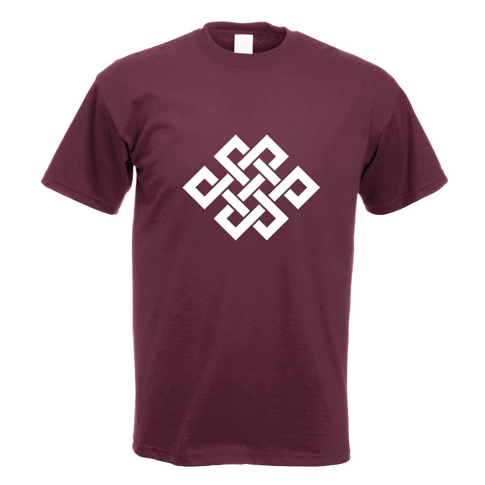 Buddhistischer Knoten T-Shirt Motiv bedruckt Funshirt Design Print - Picture 5 of 19