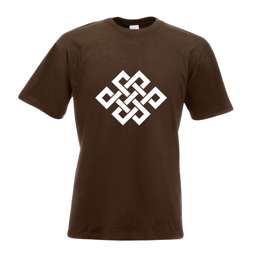 Buddhistischer Knoten T-Shirt Motiv bedruckt Funshirt Design Print - Picture 6 of 19