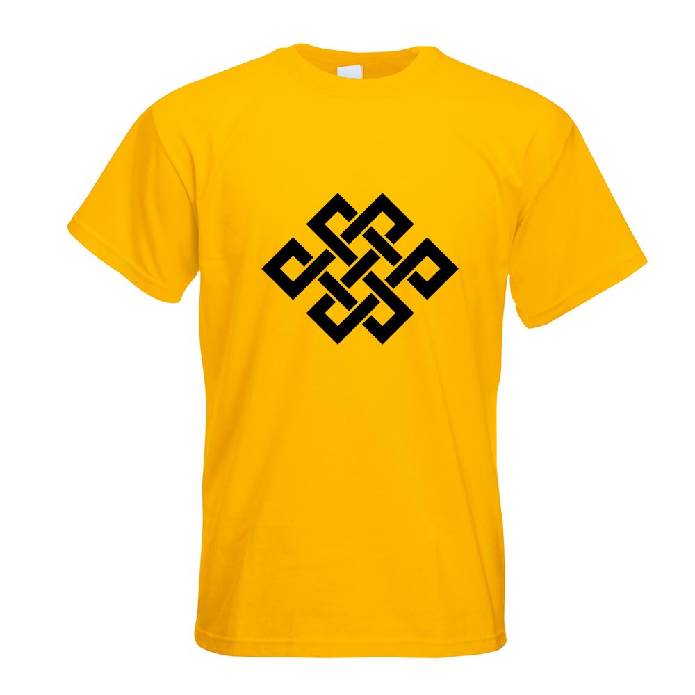 Buddhistischer Knoten T-Shirt Motiv bedruckt Funshirt Design Print - Picture 8 of 19